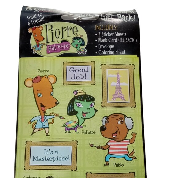 RARE Vintage Pierre & Pal'ette Stickers, NOS, - Picture 8 of 11